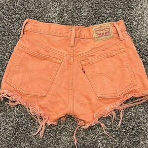 Burnt orange 501 Levi’s shorts